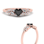 Load image into Gallery viewer, black-diamond-heart-cluster-diamond-ring-in-rose-gold-FDENS3110HTRGBLACK-NL-RG.jpg
