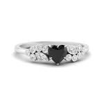 Load image into Gallery viewer, black-diamond-heart-cluster-diamond-ring-in-white-gold-FDENS3110HTRGBLACK-NL-WG.jpg

