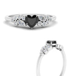 Load image into Gallery viewer, black-diamond-heart-cluster-diamond-ring-in-white-gold-FDENS3110HTRGBLACK-NL-WG.jpg
