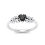 Load image into Gallery viewer, black-diamond-heart-cluster-diamond-ring-in-white-gold-FDENS3110HTRGBLACK-NL-WG.jpg
