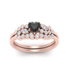 Load image into Gallery viewer, black-diamond-heart-cluster-diamond-wedding-ring-set-in-rose-gold-FDENS3110HTGBLACK-NL-RG.jpg