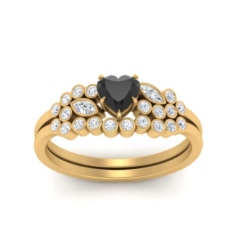 black-diamond-heart-cluster-diamond-wedding-ring-set-in-yellow-gold-FDENS3110HTGBLACK-NL-YG.jpg