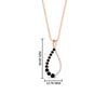 Load image into Gallery viewer, black-diamond-infinity-style-floating-diamond-pendant-in-FDPD11363GBLACK-NL-RG