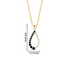Load image into Gallery viewer, black-diamond-infinity-style-floating-diamond-pendant-in-FDPD11363GBLACK-NL-YG