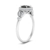 Load image into Gallery viewer, black-diamond-leaf-square-antique-diamond-ring-in-FD10044RGBLACKANGLE3-NL-WG-GS