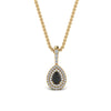 Load image into Gallery viewer, black-diamond-pear-shaped-double-halo-pendant-in-FDPD86826PE(6.0X4.0MM)GBLACK-NL-YG-GS