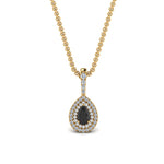 Load image into Gallery viewer, black-diamond-pear-shaped-double-halo-pendant-in-FDPD86826PE(6.0X4.0MM)GBLACK-NL-YG-GS
