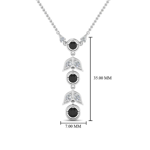 black-diamond-petal-drop-necklace-in-FDPD8598GBLACKANGLE2-NL-WG