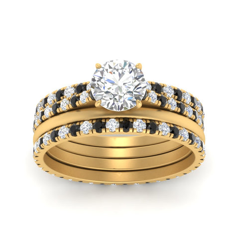 black-diamond-ring-with-multi-stack-band-in-FD9918ROGBLACK-NL-YG