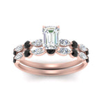 Load image into Gallery viewer, black-diamond-round-and-marquise-emerald-cut-bridal-wedding-rings-in-rose-gold-FD9398EM1GBLACKANGLE5-NL-RG.jpg?v=1756378473
