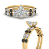 Load image into Gallery viewer, black-diamond-round-and-marquise-marquise-cut-bridal-wedding-rings-in-yellow-gold-FD9398MQ1GBLACKANGLE3-NL-YG.jpg?v=1756378524
