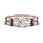 Load image into Gallery viewer, black-diamond-round-and-marquise-oval-bridal-wedding-rings-in-rose-gold-FD9398OV1GBLACK-NL-RG_169afa29-14e0-467d-9c19-8b53db0c0bbe.jpg?v=1756378563