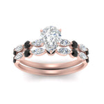 Load image into Gallery viewer, black-diamond-round-and-marquise-pear-bridal-wedding-rings-in-rose-gold-FD9398PE1GBLACKANGLE5-NL-RG.jpg?v=1756378574