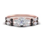 Load image into Gallery viewer, black-diamond-round-and-marquise-princess-cut-bridal-wedding-rings-in-rose-gold-FD9398PR1GBLACK-NL-RG.jpg?v=1756378599
