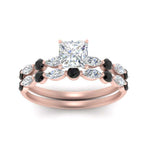 Load image into Gallery viewer, black-diamond-round-and-marquise-princess-cut-bridal-wedding-rings-in-rose-gold-FD9398PR1GBLACKANGLE5-NL-RG.jpg?v=1756378599

