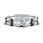 Load image into Gallery viewer, black-diamond-round-and-marquise-princess-cut-bridal-wedding-rings-in-white-gold-FD9398PR1GBLACK-NL-WG.jpg?v=1756378599

