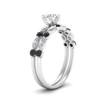 Load image into Gallery viewer, black-diamond-round-and-marquise-round-bridal-wedding-rings-in-white-gold-FD9398RO1GBLACKANGLE2-NL-WG.jpg?v=1756378650
