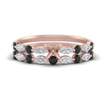 Load image into Gallery viewer, Round And Marquise Bridal Semi Mount Wedding Set
