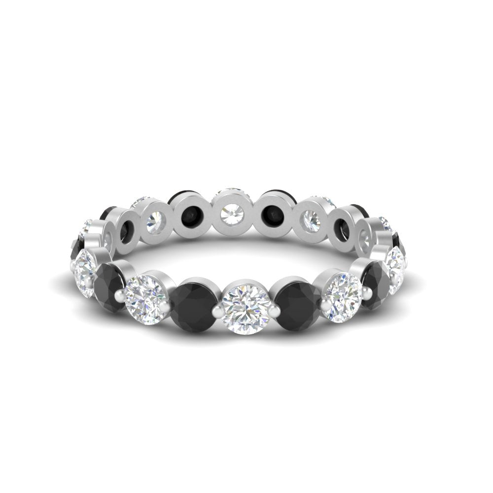 Diamond Single Prong Wedding Eternity Ring 2 Carat