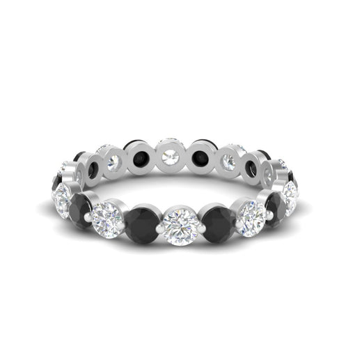2 Carat Round Cut Shared Prong Eternity Ring