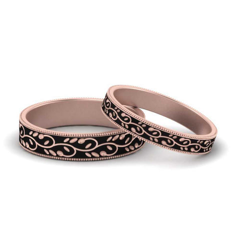 black-enamel-him-and-her-matching-wedding-band-in-rose-gold-FD9995B-NL-RG.jpg
