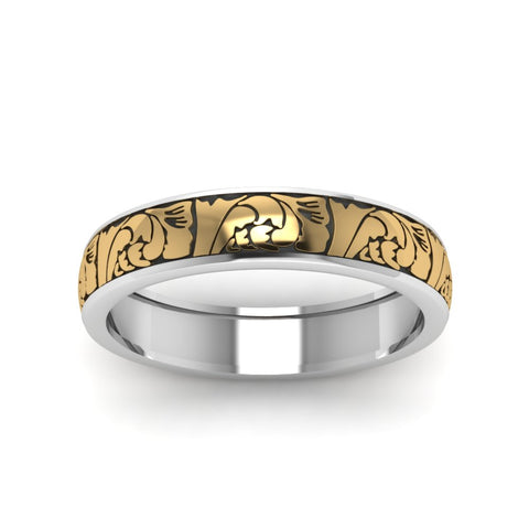 black-enamel-vintage-looking-band-in-white-gold-FD908WB-NL-WG