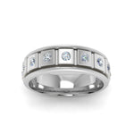 Load image into Gallery viewer, Mens Block Design Engagement Ring
