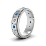 Load image into Gallery viewer, Mens Block Design Engagement Ring
