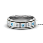 Load image into Gallery viewer, Mens Block Design Engagement Ring
