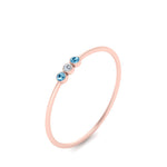 Load image into Gallery viewer, blue-topaz-3-stone-bezel-delicate-ring-in-rose-gold-FD9412RORGICBLTO-NL-RG.jpg
