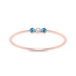 Load image into Gallery viewer, blue-topaz-3-stone-bezel-delicate-ring-in-rose-gold-FD9412RORGICBLTO-NL-RG.jpg
