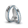 Load image into Gallery viewer, blue-topaz-his-and-hers-personalized-matching-band-in-white-gold-FD-9004MBGICBLTO-NL-WG-EG.jpg