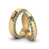 Load image into Gallery viewer, blue-topaz-his-and-hers-personalized-matching-band-in-yellow-gold-FD-9004MBGICBLTO-NL-YG-EG.jpg