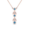 Load image into Gallery viewer, blue-topaz-petal-diamond-drop-necklace-in-FDPD8598GICBLTOANGLE2-NL-RG