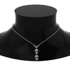 Load image into Gallery viewer, blue-topaz-petal-diamond-drop-necklace-in-FDPD8598GICBLTOANGLE2-NL-RG