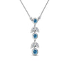 Load image into Gallery viewer, blue-topaz-petal-diamond-drop-necklace-in-FDPD8598GICBLTOANGLE2-NL-WG