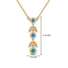 Load image into Gallery viewer, blue-topaz-petal-diamond-drop-necklace-in-FDPD8598GICBLTOANGLE2-NL-YG