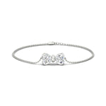 Load image into Gallery viewer, bow-design-diamond-chain-bracelet-in-platinum-fdbrc8336angle1-nl-wg