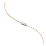 Load image into Gallery viewer, bow-design-diamond-chain-bracelet-in-rose-gold-fdbrc8336angle3-nl-rg
