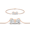 Load image into Gallery viewer, bow-design-diamond-chain-bracelet-in-rose-gold-fdbrc8336sleep-nl-rg