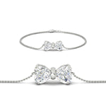 Load image into Gallery viewer, bow-design-diamond-chain-bracelet-in-white-gold-fdbrc8336sleep-nl-wg
