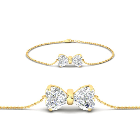 bow-design-diamond-chain-bracelet-in-yellow-gold-fdbrc8336sleep-nl-yg