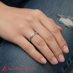 Load image into Gallery viewer, braided-eternity-wedding-band-white-gold-fdwb8681-model