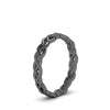 Load image into Gallery viewer, braided-eternity-wedding-bandin-black-gold-FD8681B-NL-BG