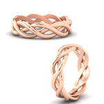 Load image into Gallery viewer, braided-gold-wedding-ring-in-rose-gold-fdm342angle3-nl-rg
