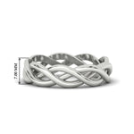 Load image into Gallery viewer, braided-gold-wedding-ring-in-white-gold-fdm342-nl-wg-hw
