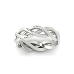 Load image into Gallery viewer, braided-gold-wedding-ring-in-white-gold-fdm342angle5-nl-wg
