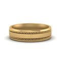 Thumbnail 1 - Braided Mens Wedding Ring