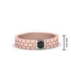 Load image into Gallery viewer, Brick Round Stone Mens Wedding Ring