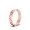 Load image into Gallery viewer, Brick Round Stone Mens Wedding Ring